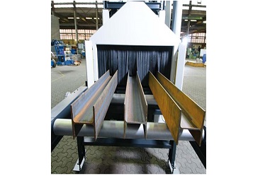 Meriv Çawa Parastina Roller Conveyor Shot Blasting Machine baş dike